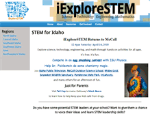 Tablet Screenshot of iexplorestem.org